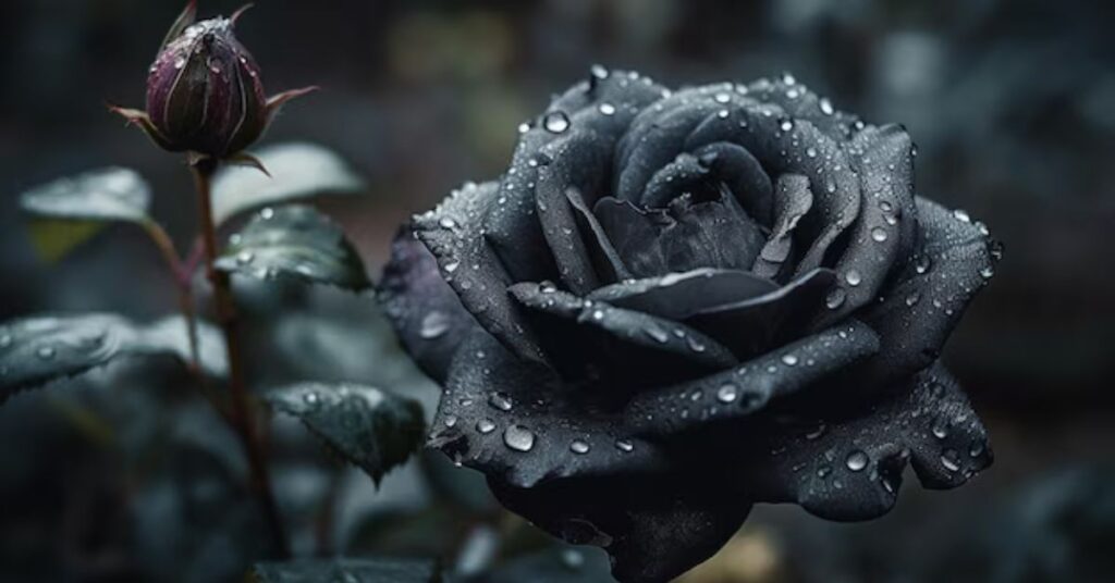 Black Rose Flowers that mean sadness
