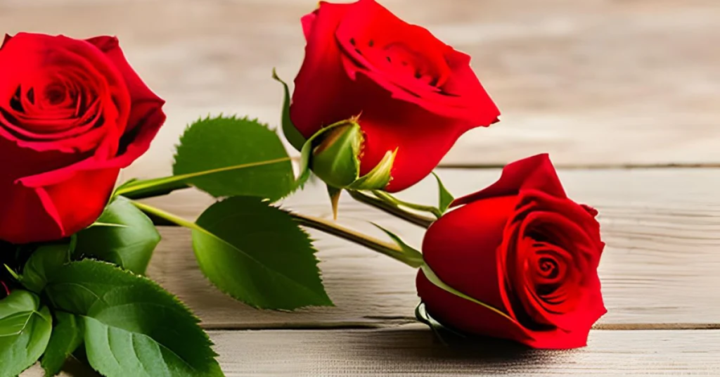 Red Rose flowers that mean I miss you